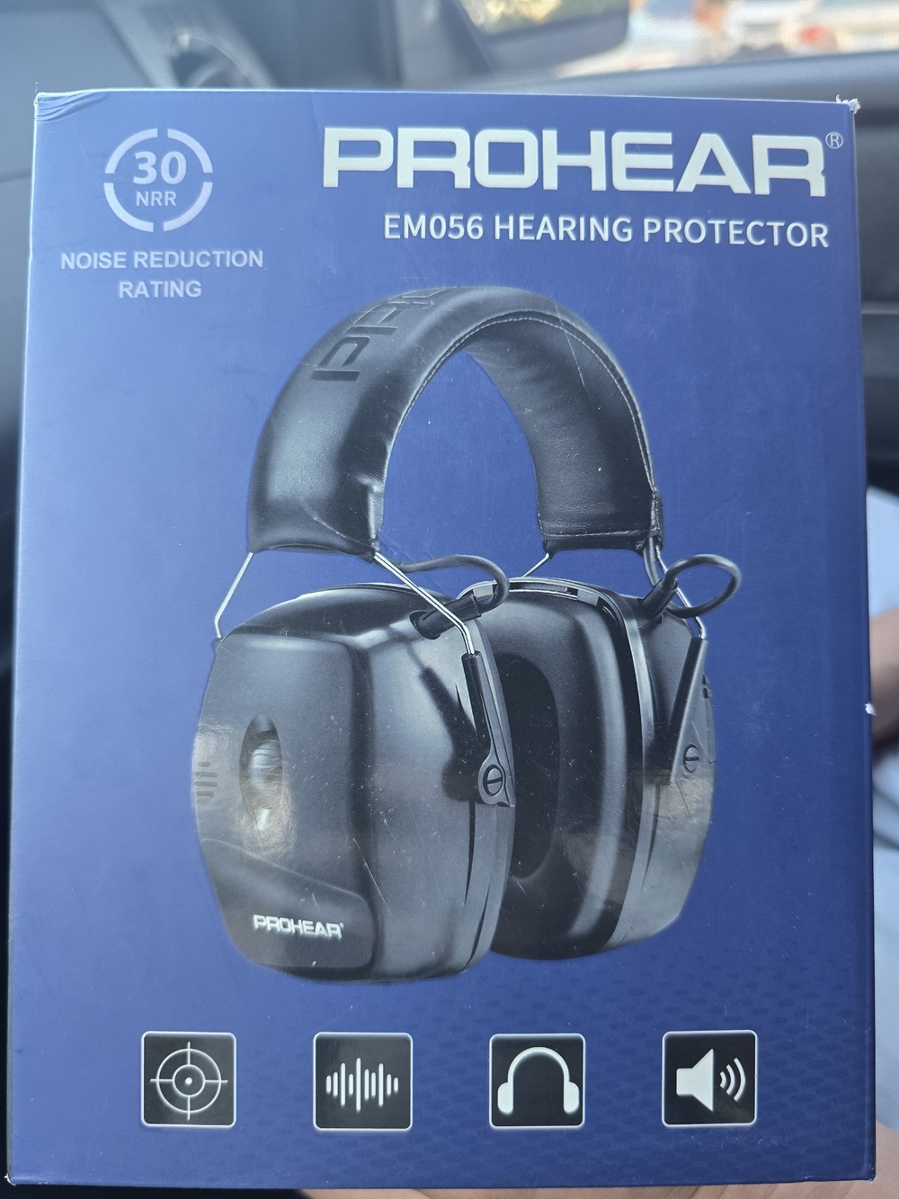 PROHEAR EM056 Black Hearing Protector Ear Muffs
